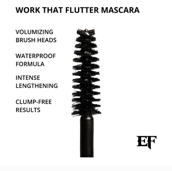 Eddie Funkhouser Work That Flutter Two Pack Volumizing Mascara Waterproof NEW! - Picture 4 of 11